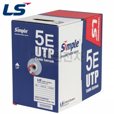 LS전선 CAT.5E UTP 케이블 300m (단선/레드) LS CAT.5E UTP 300m(Red)