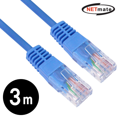 강원전자 넷메이트 CAT.5E UTP크로스 케이블 3m NMC-UC503