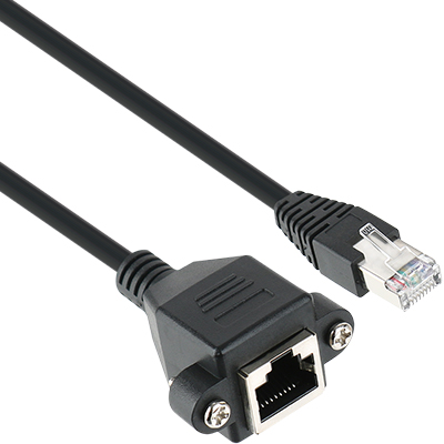 강원전자 넷메이트 CAT.6 SFTP 다이렉트 연장 판넬형 케이블 0.3m NMC-U603FZ