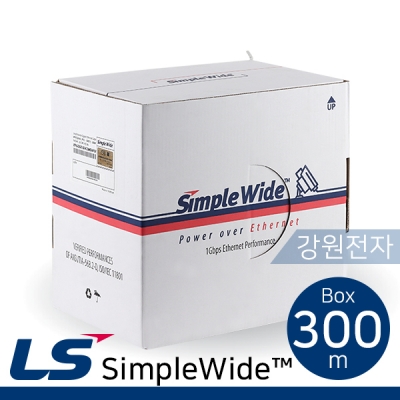 LS전선 SimpleWide 장거리 PoE 케이블 300m (단선/그레이) SimpleWide CM 300m GY