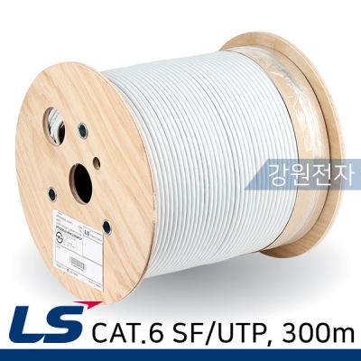 LS전선 CAT.6 SF/UTP 케이블 300m (단선/그레이) SFP-G-C6G-E1VN-M 4P GY