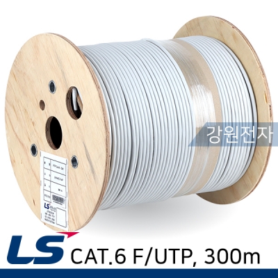 LS전선 CAT.6 F/UTP 케이블 300m (단선/그레이) FTP-G-C6G-E1VN-M 4P GY