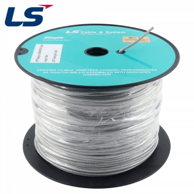 LS전선 CAT.6 UTP Slim 케이블 300m (28AWG/단선/그레이) UTP-G-C6G-E1VN-M 28AWG GY