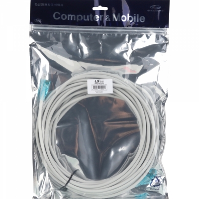 LS전선 CAT.6 UTP EZ 플러그 랜 케이블 10m (그레이) NMX-LS6100G