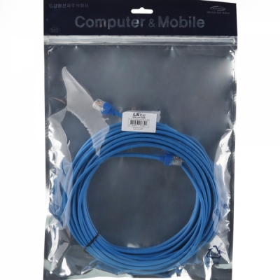 LS전선 CAT.5E UTP 랜 케이블 10m (블루) NMX-LS5100BL