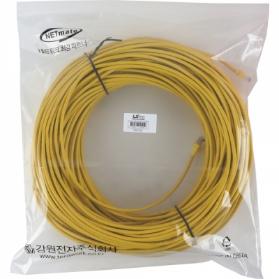 LS전선 CAT.5E UTP 랜 케이블 100m (옐로우) NMX-LS51000Y