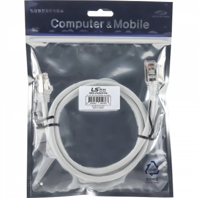 LS전선 CAT.6A UTP Slim 랜 케이블 1m (그레이) NMX-LS6AUS10G