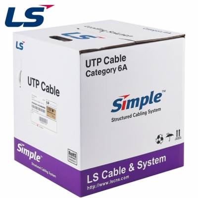 LS전선 CAT.6A Ultra Super Slim USS 케이블 300m (단선/그레이) UTP-A-C6G-E1VL-M 4P GY