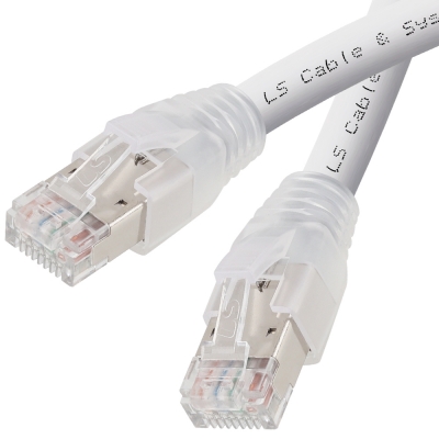 LS전선 CAT.7 S/FTP 랜 케이블 40m, 그레이 LS-PC-SSP7-GY-400