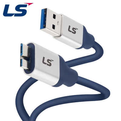 LS전선 USB3.0 슈퍼라이프사이클 High-Flex AM-MicroB 케이블 1m LS-UBBM-30H-010