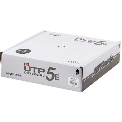 강원전자 넷메이트 CAT.5E UTP 옥외용 케이블 100m (단선/블랙) NM-L5110BK
