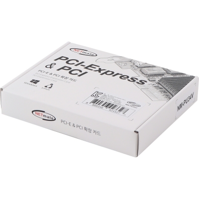 강원전자 넷메이트 USB3.0 4포트 PCI Express 카드, 슬림PC겸용 NM-PU34V
