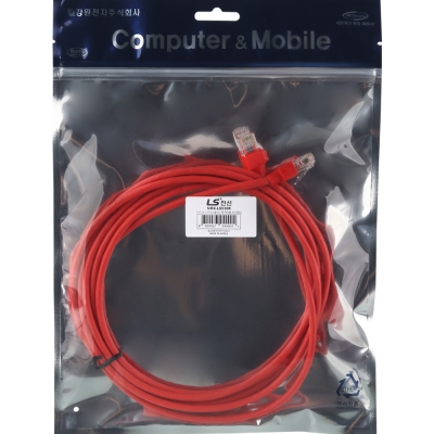 LS전선 CAT.5E UTP 랜 케이블 3m (레드) NMX-LS530R