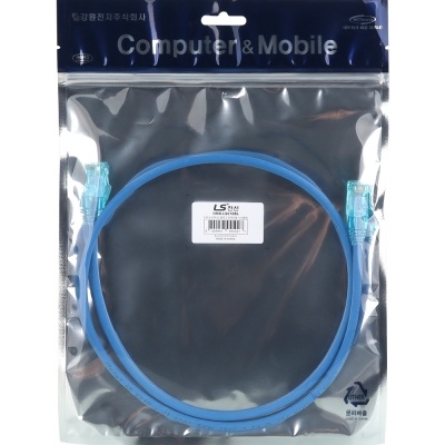 LS전선 CAT.6 UTP EZ 플러그 랜 케이블 1m (블루) NMX-LS610BL
