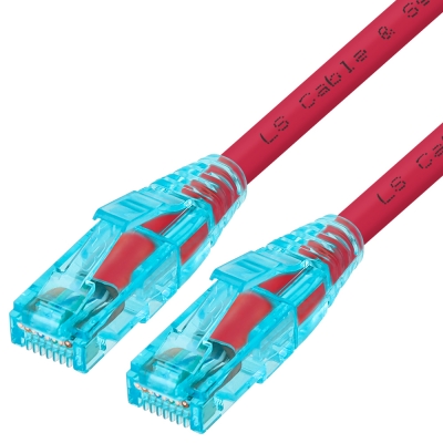 LS전선 CAT.6 UTP EZ 플러그 랜 케이블 1.5m (레드) NMX-LS615R