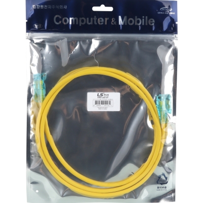 LS전선 CAT.6 UTP 랜 케이블 1.5m, 옐로우 NMX-LS615Y