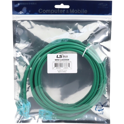 LS전선 CAT.6 UTP 랜 케이블 3m, 그린 NMX-LS630GN
