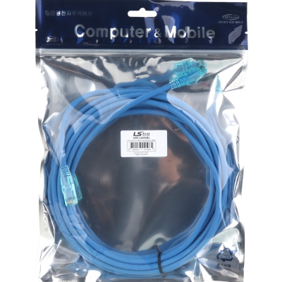 LS전선 CAT.6 UTP EZ 플러그 랜 케이블 5m (블루) NMX-LS650BL