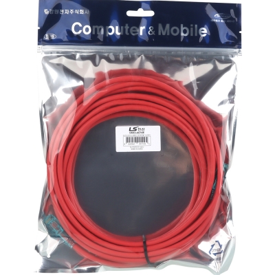 LS전선 CAT.6 UTP EZ 플러그 랜 케이블 7m (레드) NMX-LS670R