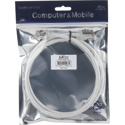 LS전선 CAT.6A F/UTP 랜 케이블 1m (그레이) NMX-LS6AF10G