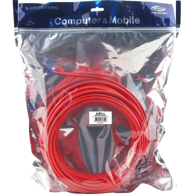 LS전선 CAT.6A UTP Supreme 랜 케이블 30m (레드) NMX-LS6ASP300R